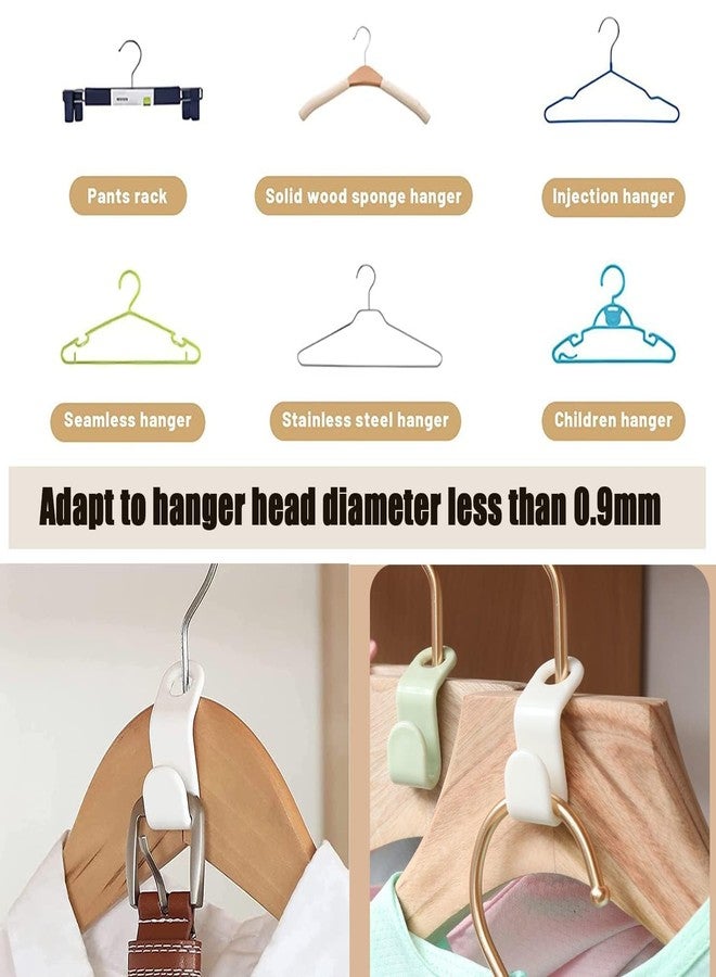 Woffely 20 Pc's Hanger Connector Hooks Space Saving Cascading Hangers Closet Organizers Space Saver Hanger Extenders for Clothes (Pack of 20)(Multicolor) - Image 4